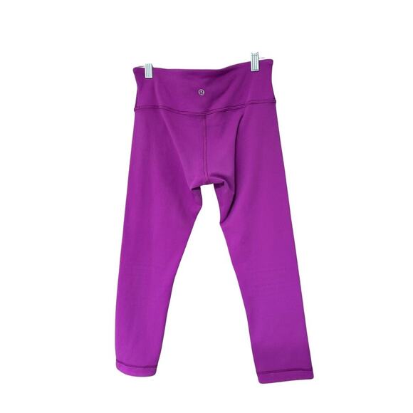 🔄 Vintage Reversible Lululemon Leggings – Black OR Purple | Size 6 - Picture 3 of 5